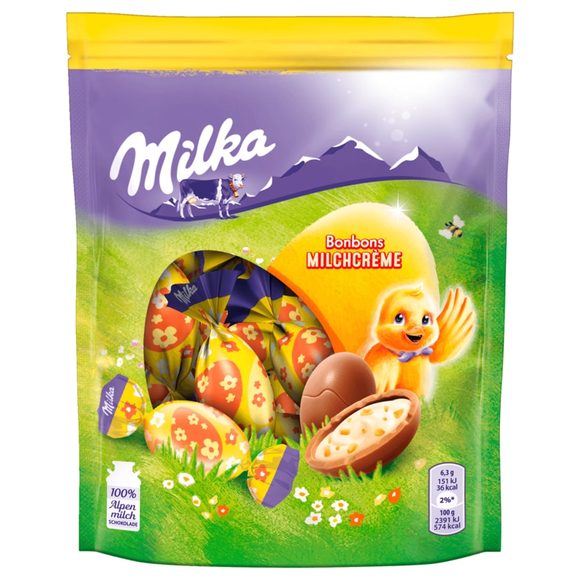 Milka Bonbons Milchcrème mit Haselnussstückchen 86g